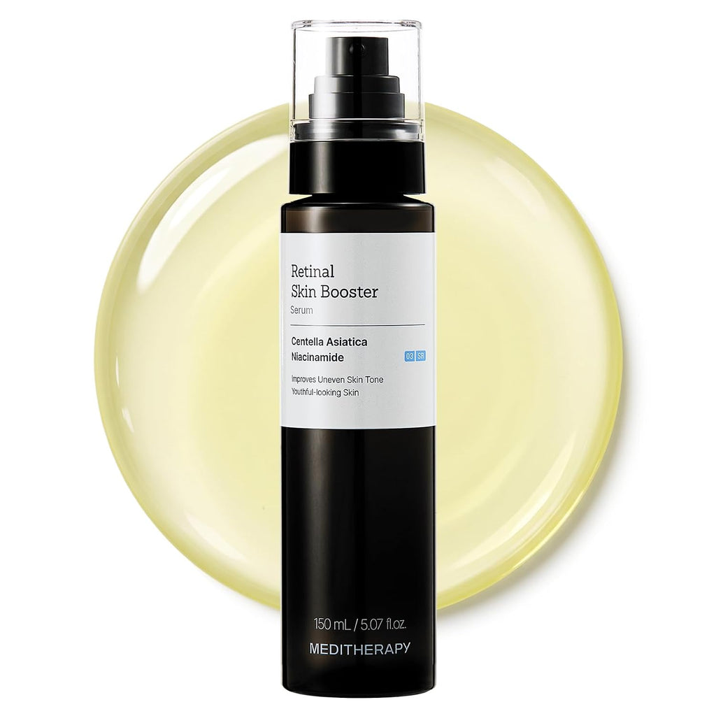 MEDITHERAPY Retinal Skin Booster Serum 5.07 fl oz | Retinaldehyde. Niacinamide. Cica | Korean Hydrating Face & Body Serum for Dull. Uneven Skin. All Skin Types. K-Beauty
