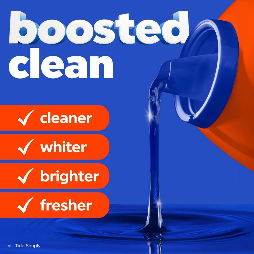 Tide Laundry Detergent Liquid. Original Scent. 64 Loads. 80 FL OZ. Works on 100% of Common Stains. Laundry Soap. Liquid Laundry Detergent