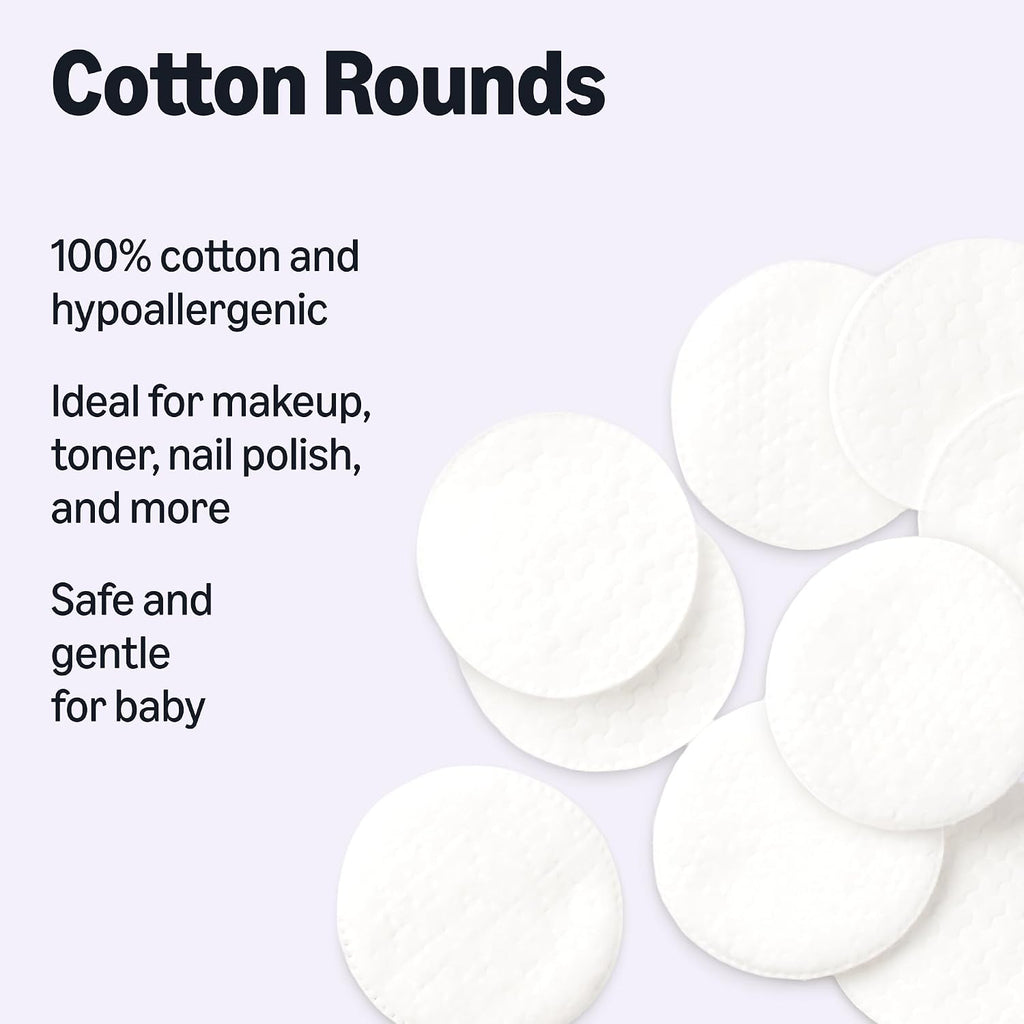 Amazon Basics Hypoallergenic Cotton Rounds for Makeup Removal and Skincare. 100 Count. 1 Pack