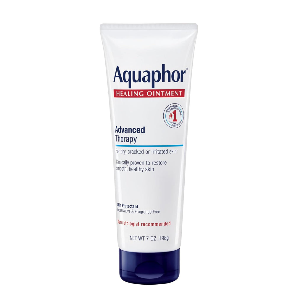 Aquaphor Advanced Therapy Healing Ointment. Skin Protectant. 7 OZ | Clinically Proven Skin Protectant Moisturizer for Cracked. Irritated or Dry Skin Relief. Dye and Fragrance Free