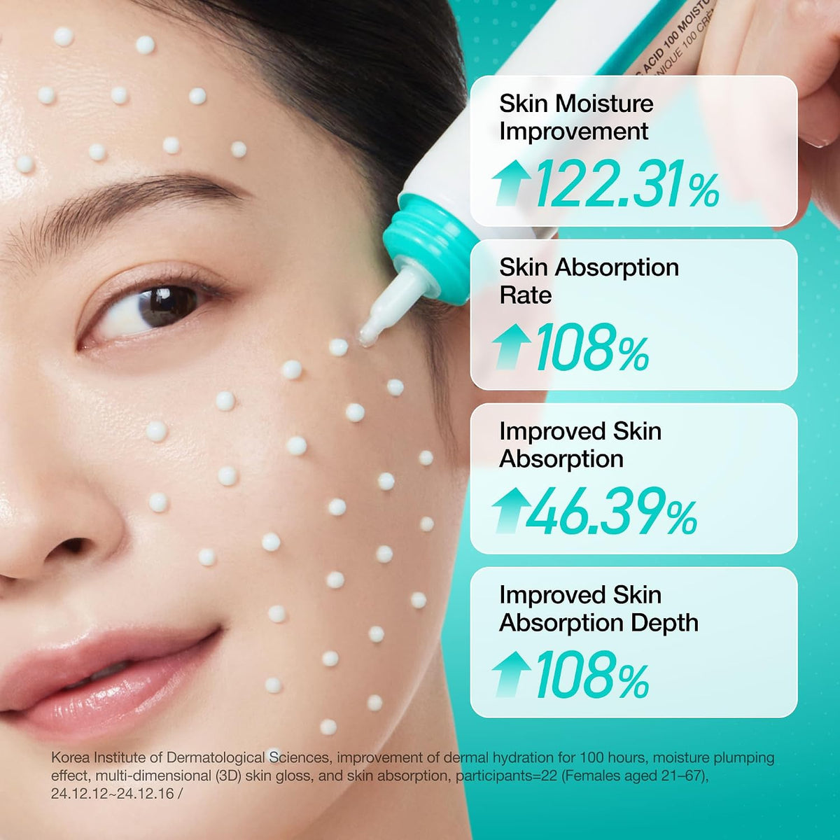 Anua PDRN Hyaluronic Acid 100 Moisturizing Cream. 2.02 fl oz | Lightweight. Non-Greasy Hydrating Face Moisturizer with Salmon DNA for Glass Skin. Korean Skincare