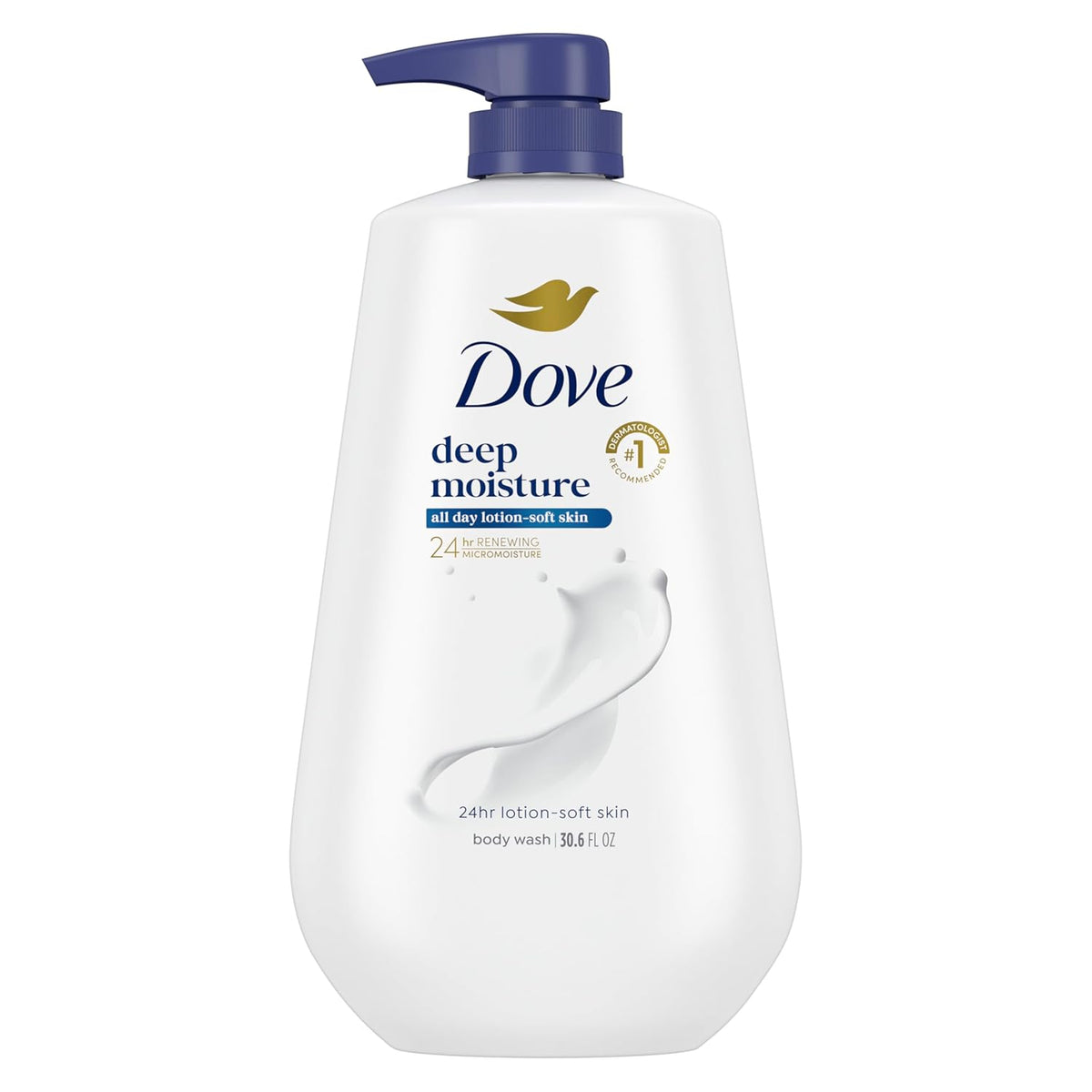 Dove Body Wash Body Wash Deep Moisture 30.6 oz Pump. Sulfate Free | Dove Deep Moisture Body Wash hydrates dry skin for 24 hours with a sulfate-free formula and MicroMoisture technology.