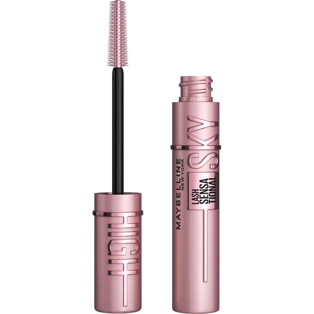 Maybelline Lash Sensational Sky High Washable Mascara Makeup. Volumizing. Lengthening. Defining. Curling. Multiplying. Buildable Formula. Blackest Black. 1 Count