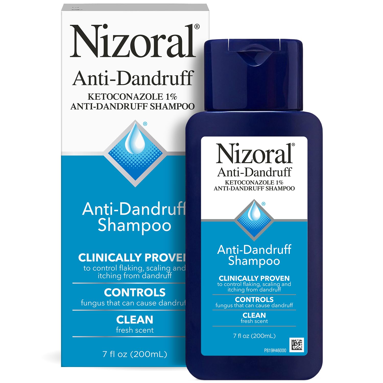 Nizoral Anti-Dandruff Shampoo with 1% Ketoconazole. Fresh Scent. 7 Fl Oz | Anti-Fungal Shampoo. Dandruff Shampoo for Dandruff Relief. Ketoconazole Shampoo. Dandruff Treatment. 1% Ketoconazole