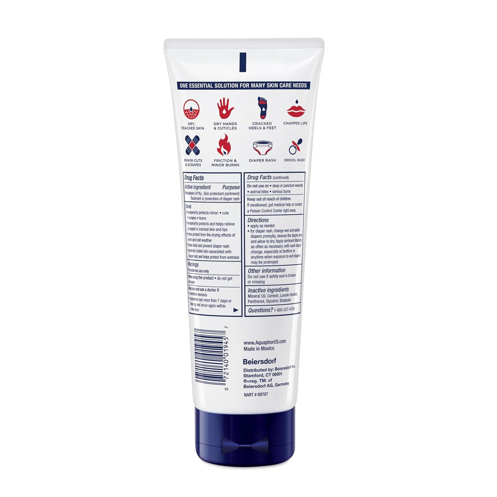 Aquaphor Advanced Therapy Healing Ointment. Skin Protectant. 7 OZ | Clinically Proven Skin Protectant Moisturizer for Cracked. Irritated or Dry Skin Relief. Dye and Fragrance Free