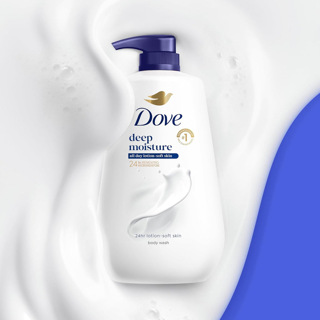Dove Body Wash Body Wash Deep Moisture 30.6 oz Pump. Sulfate Free | Dove Deep Moisture Body Wash hydrates dry skin for 24 hours with a sulfate-free formula and MicroMoisture technology.