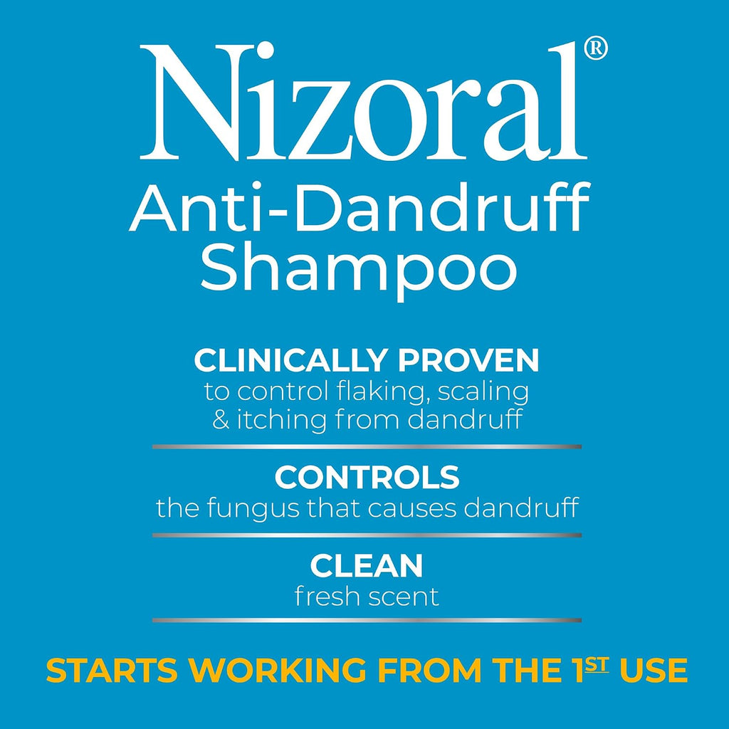 Nizoral Anti-Dandruff Shampoo with 1% Ketoconazole. Fresh Scent. 7 Fl Oz | Anti-Fungal Shampoo. Dandruff Shampoo for Dandruff Relief. Ketoconazole Shampoo. Dandruff Treatment. 1% Ketoconazole