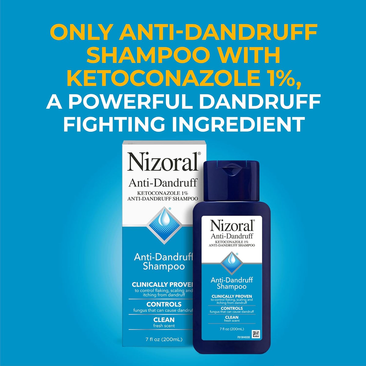 Nizoral Anti-Dandruff Shampoo with 1% Ketoconazole. Fresh Scent. 7 Fl Oz | Anti-Fungal Shampoo. Dandruff Shampoo for Dandruff Relief. Ketoconazole Shampoo. Dandruff Treatment. 1% Ketoconazole
