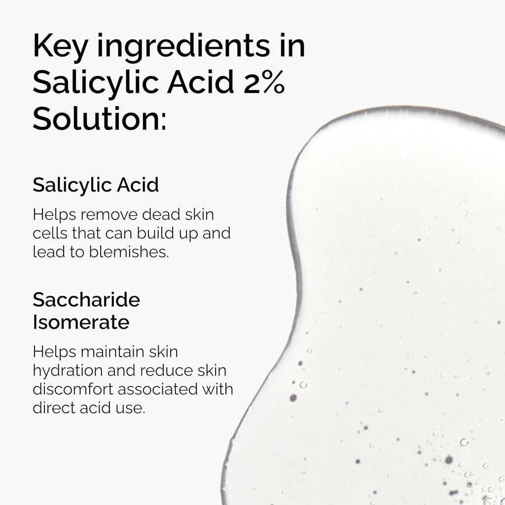 The Ordinary Salicylic Acid 2% Solution. Acne-Fighting Serum for Blemish-Prone Skin. 1 Fl Oz