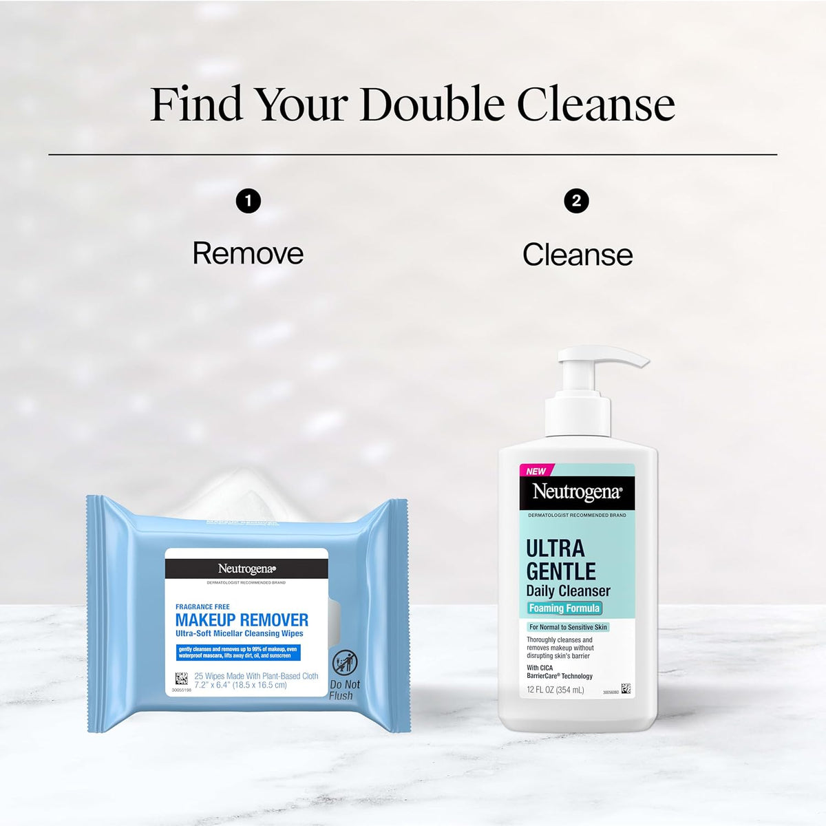 Neutrogena Makeup Remover Towelettes. Daily Single Face Towelettes. 20 Ct | Makeup Remover. Makeup Removing Cleansing Wipes. Suitable for Dirt & Oil Removal. Alcohol-Free