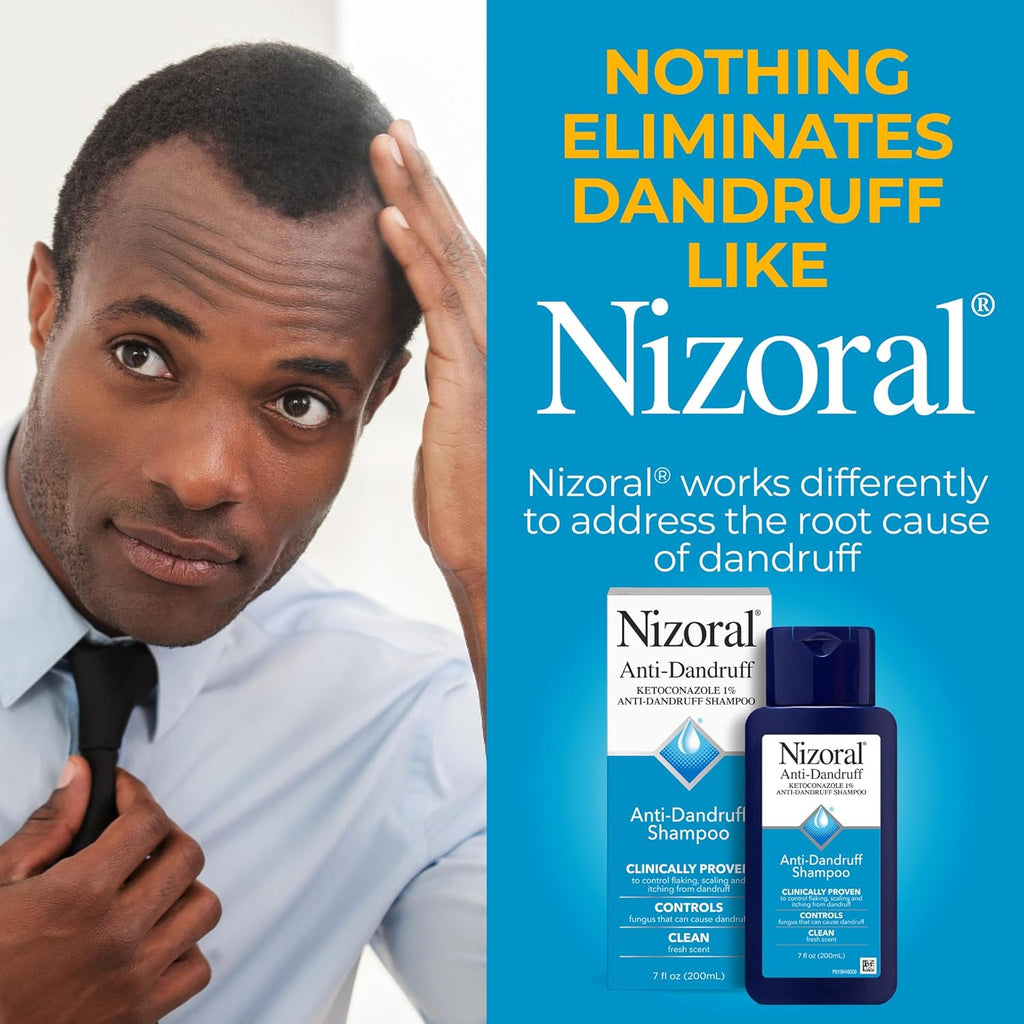 Nizoral Anti-Dandruff Shampoo with 1% Ketoconazole. Fresh Scent. 7 Fl Oz | Anti-Fungal Shampoo. Dandruff Shampoo for Dandruff Relief. Ketoconazole Shampoo. Dandruff Treatment. 1% Ketoconazole