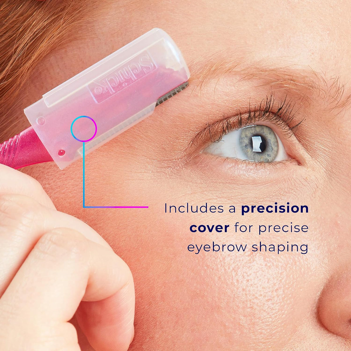 Schick Hydro Silk Touch-Up Dermaplane Razor for Women Face. 3 ct | 3-in-1 dermaplaning tool. Removes peach fuzz. Exfoliating face razors for women. Includes precision cover to shape brows.