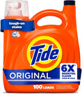 Tide Liquid Laundry Detergent. Original Scent. 125 fl oz. 100 Loads. Boosted Clean Even in Cold Water with Concentrated Washing Soap