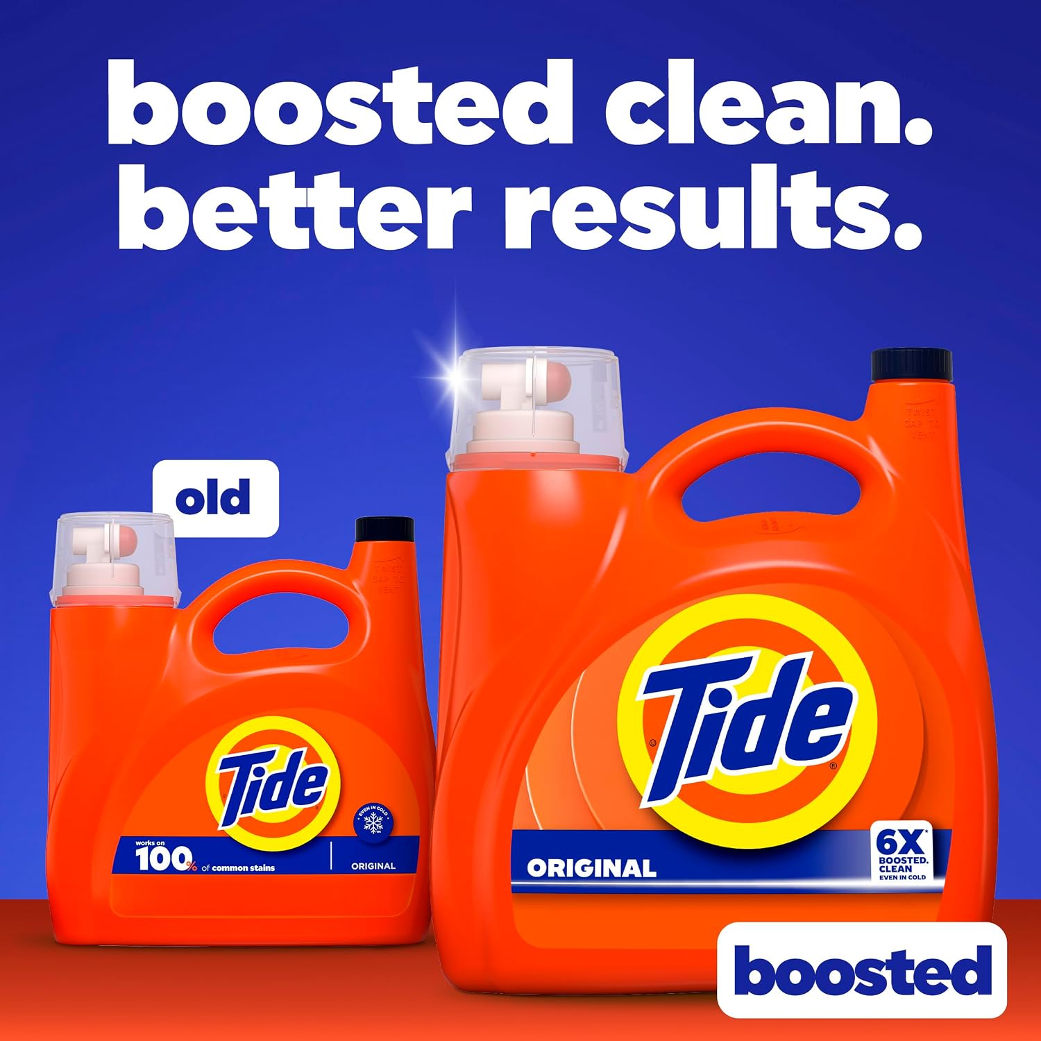 Tide Liquid Laundry Detergent. Original Scent. 125 fl oz. 100 Loads. Boosted Clean Even in Cold Water with Concentrated Washing Soap