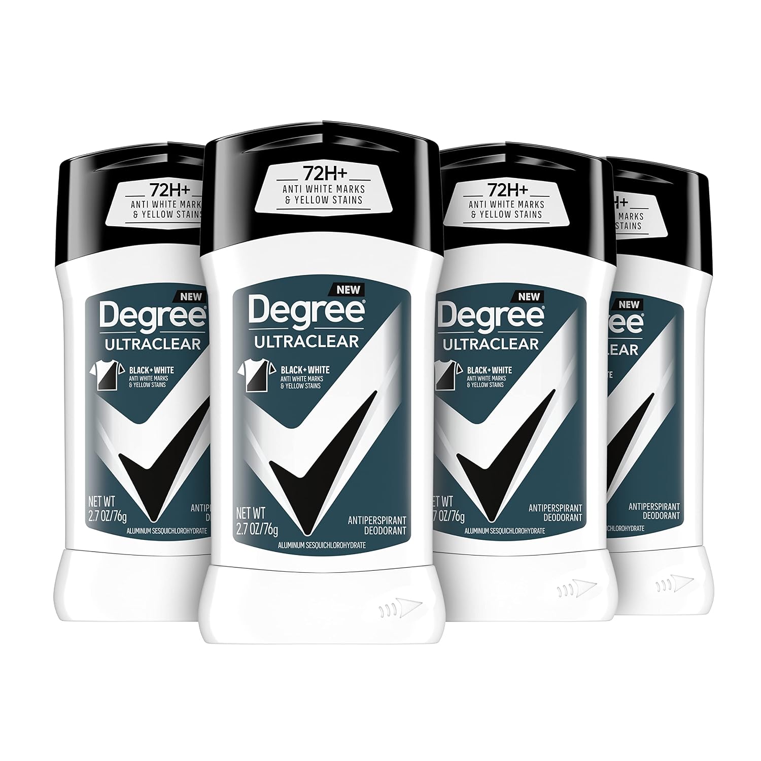 Degree Men UltraClear Antiperspirant Deodorant Black+White 2 Count 72-Hour Sweat & Odor Protection Antiperspirant For Men With MotionSense Technology 2.7 oz | 72-Hour Sweat & Odor Protection for Men with MotionSense Technology
