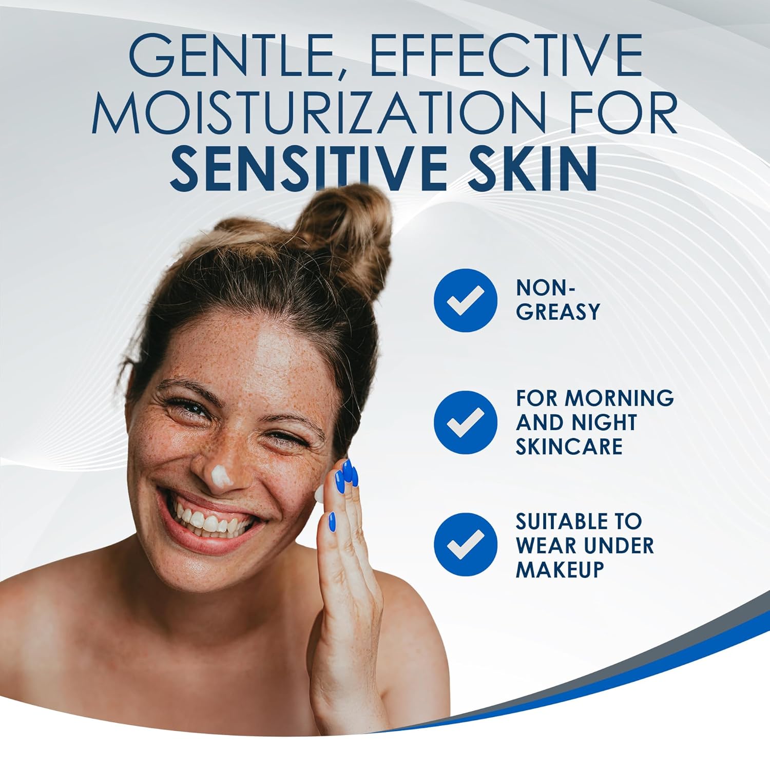 Vanicream Daily Facial Moisturizer. Lightweight. Non-Greasy. 3 Fl Oz | Formulated Without Common Irritants for Sensitive Skin. Moisturizing Face Cream with 5 Key Cermides and Hyaluronic Acid
