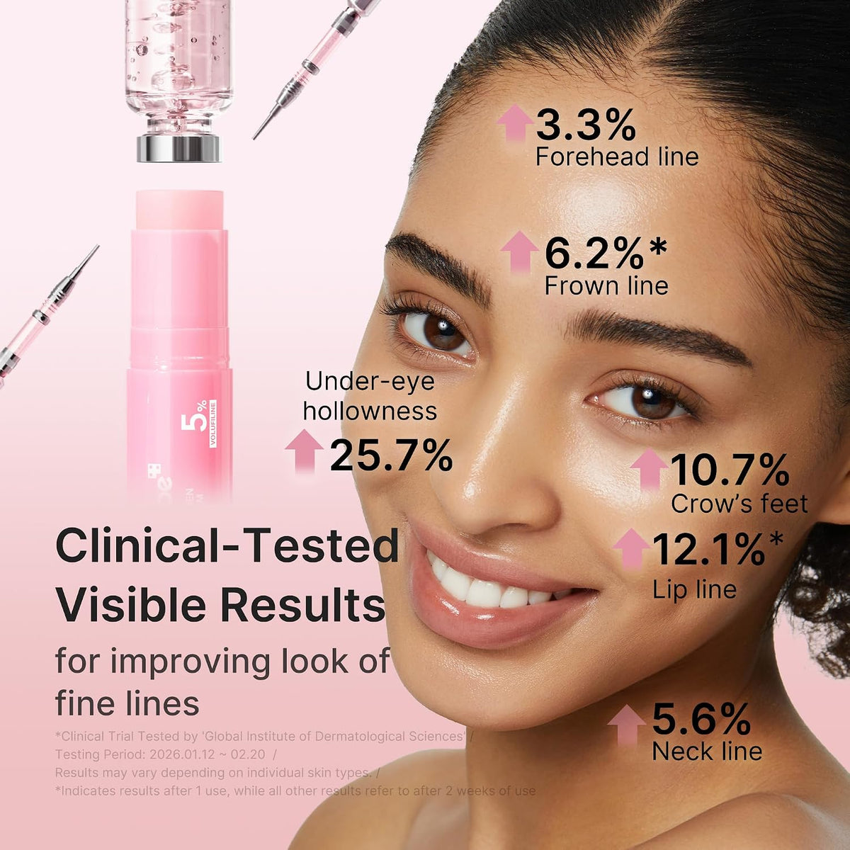 medicube PDRN Pink Collagen Volume Multi Balm Stick - Face & Body Balm | Volufiline. PDRN. NAD. Collagen - Under-Eyes. Neck. Forehead. Smile Lines. Lips. Plumping & Radiance for Line Care. K-Beauty